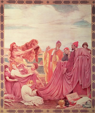 Phoenicians Trading with Early Britons, copy of a painting in the Royal Exchange, published in 1895 by Frederic Leighton